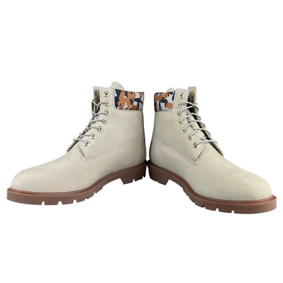 Timberland Classic 6" Light Beige Camo Nubuck Boots Men's Size 11 M - Picture 8 of 9